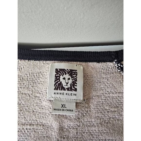 Anne Klein Jacquard Dress Black Sz XL New - Picture 5 of 9